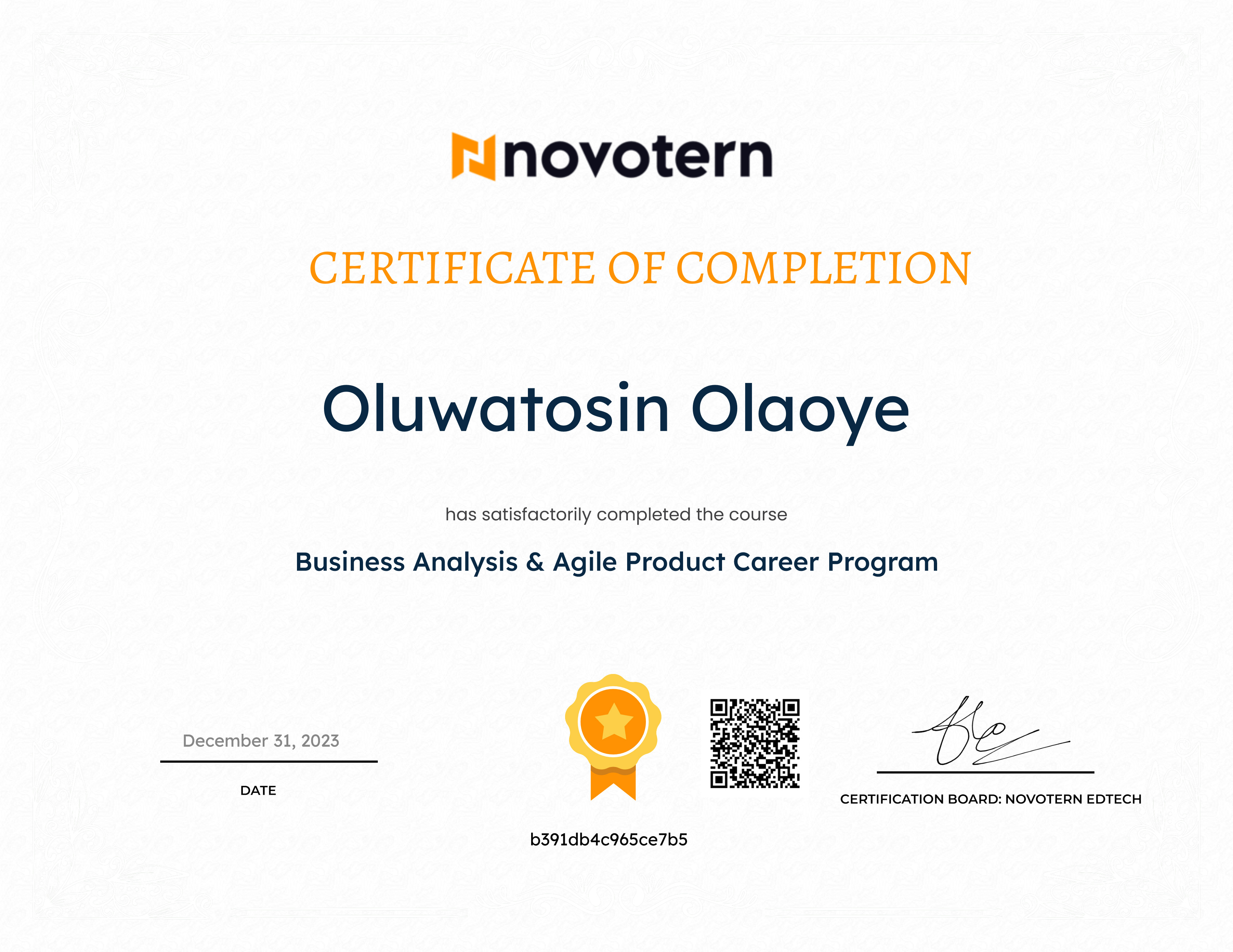 Business Analysis & Agile Product Career Program